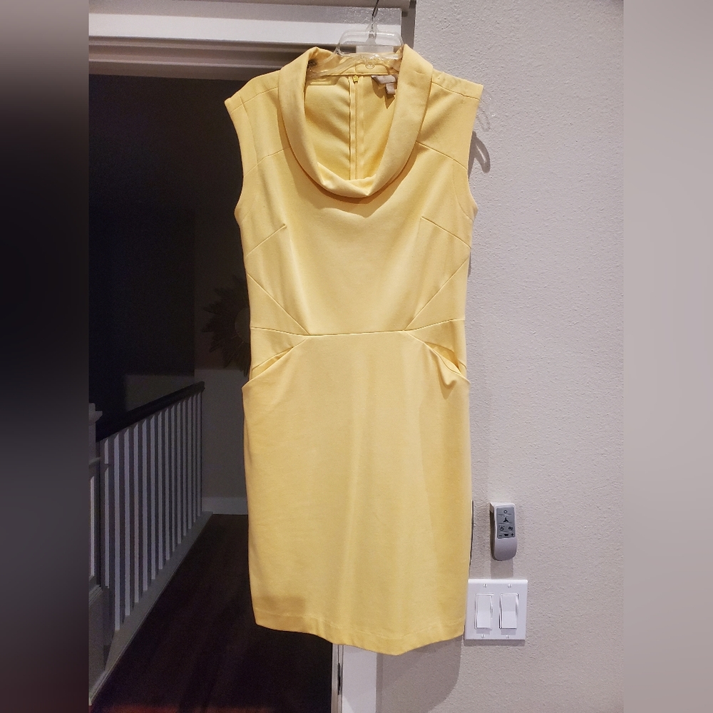 Banana Republic Yellow Knit dress